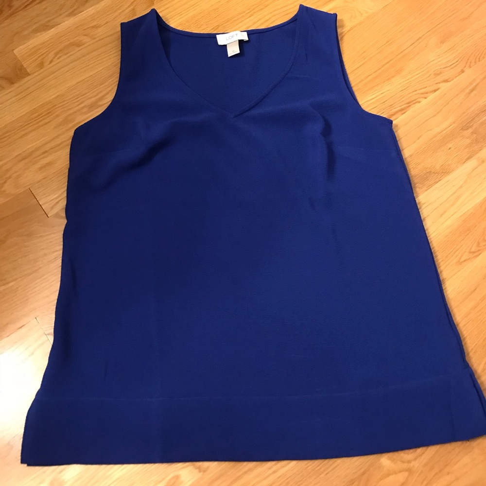 Loft deep blue tunic tank